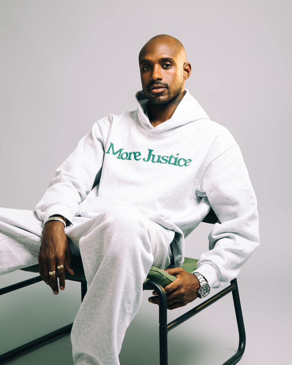 More Justice logo Hoodie