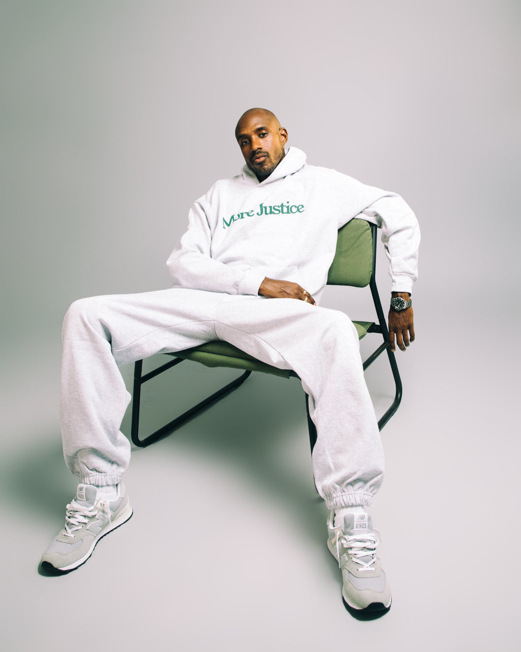 More Justice logo sweatpants