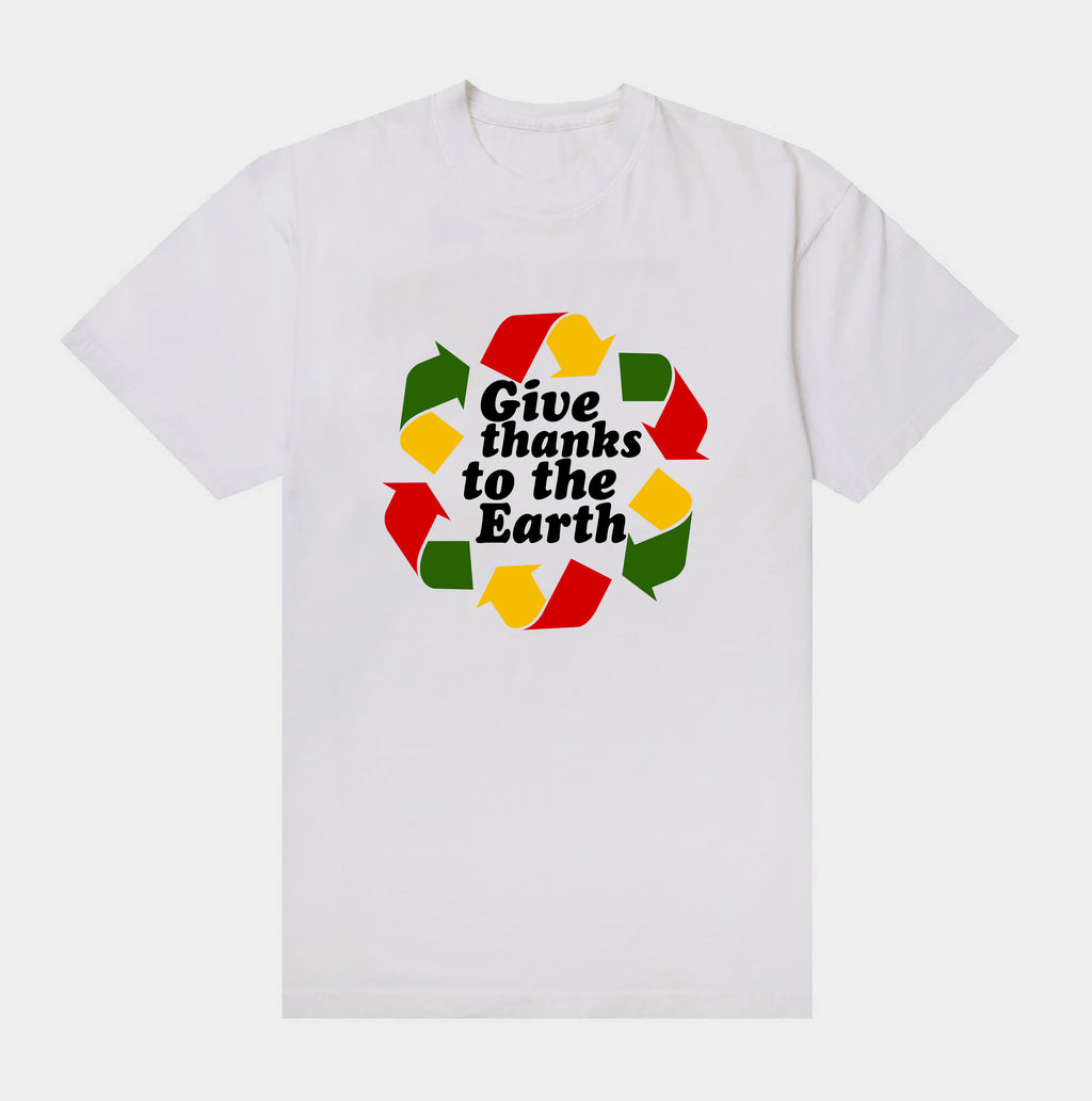 Give Thanks to the Earth Tee — More Justice × New Way of Life